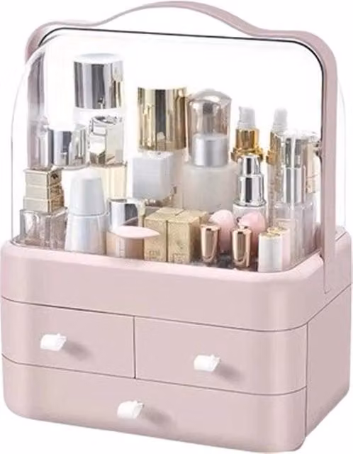 Organizzatore per trucco Blyx in plastica rosa L/P/H: 35 x 27 x 18 cm