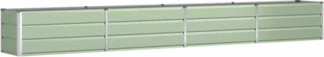 Fioriera da esterno dal design moderno 480 x 50 x 45 cm in acciaio zincato verde pastello codice 02_0059281.