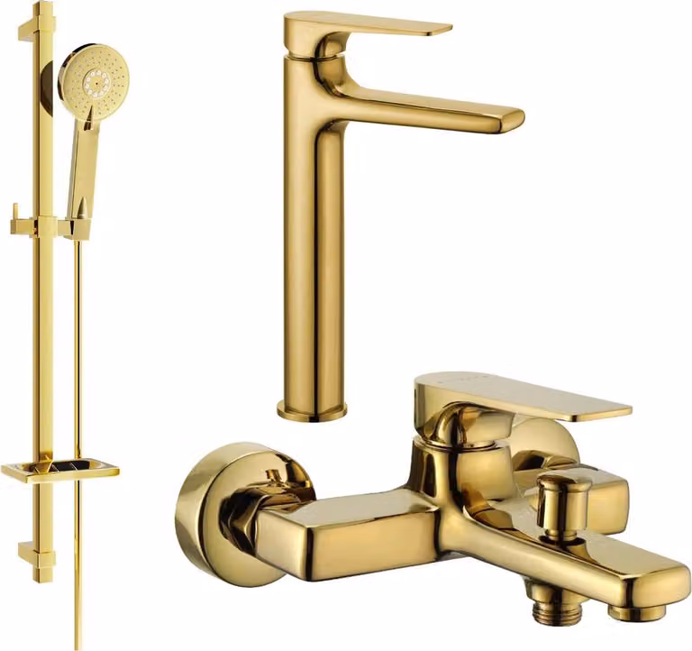 Mexen Lynx DQ40 set da bagno, dorato - 745913DQ40-50
