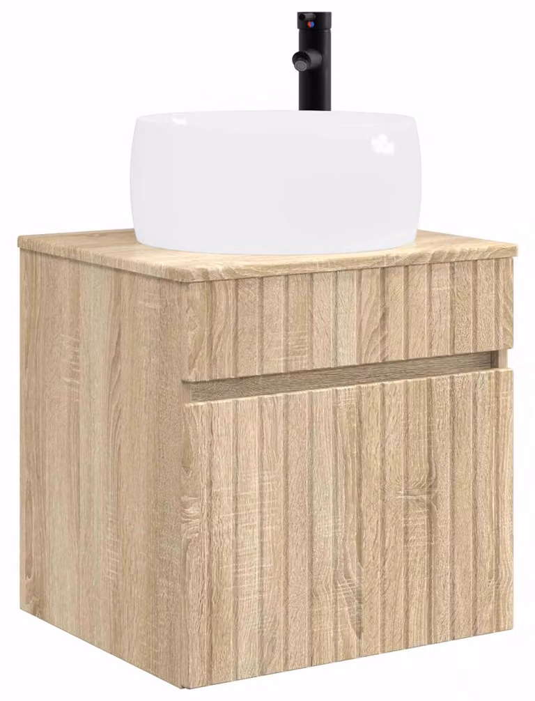 Mobile lavabo da parete Rovere Sonoma 49 x 44,5 x 66 cm