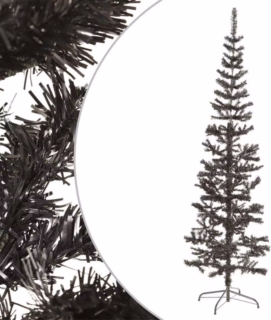 Maison Exclusive - Albero di Natale slanciato nero 210 cm