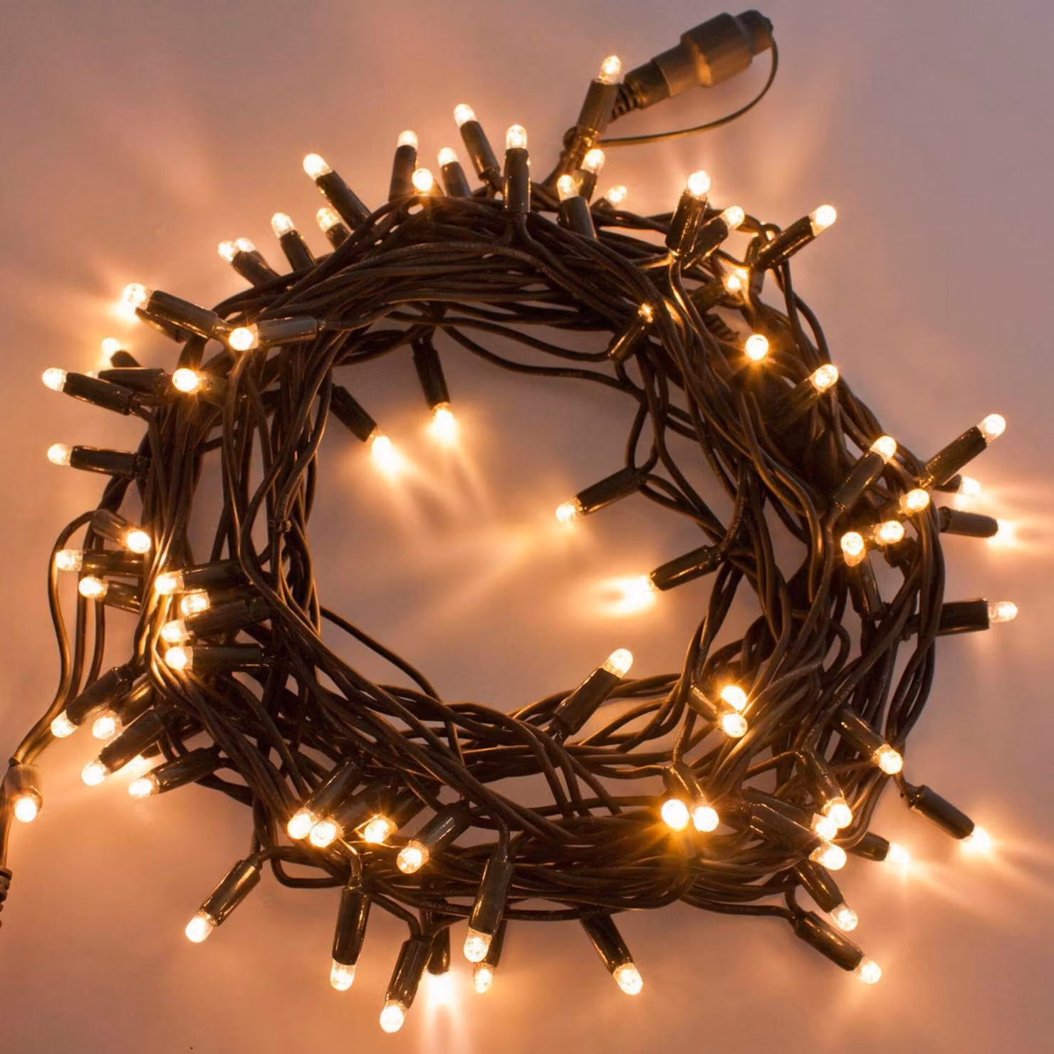 Ghirlanda luminosa a LED Xmas King, 20 m, 200 LED MAXI, PROFI a 2 poli, 230 V, per esterni, bianco caldo, senza alimentatore