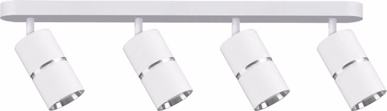 Lampada da parete e soffitto 4xGU10 bianca orientabile BAMBOO 324665 Polux