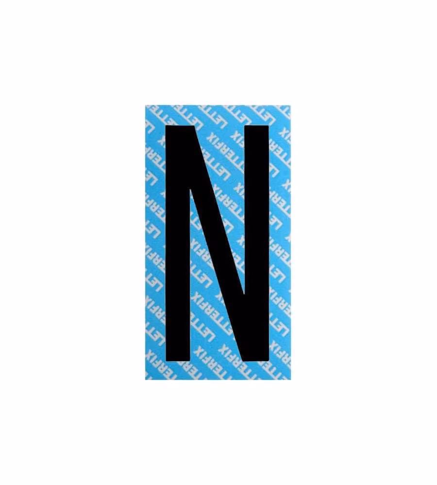 Lettera Adesiva Nera Serie T80 N Letterfix