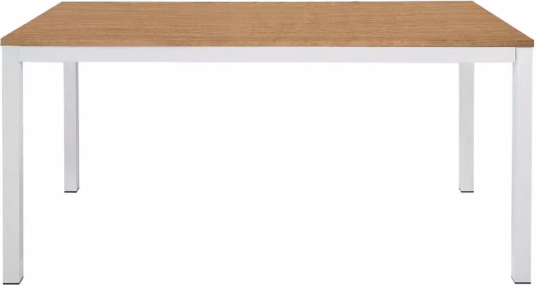 Milani Home - tavolo da pranzo allungabile 140-200 x 80 cm, rovere e bianco, piano in legno nobilitato, struttura in acciaio