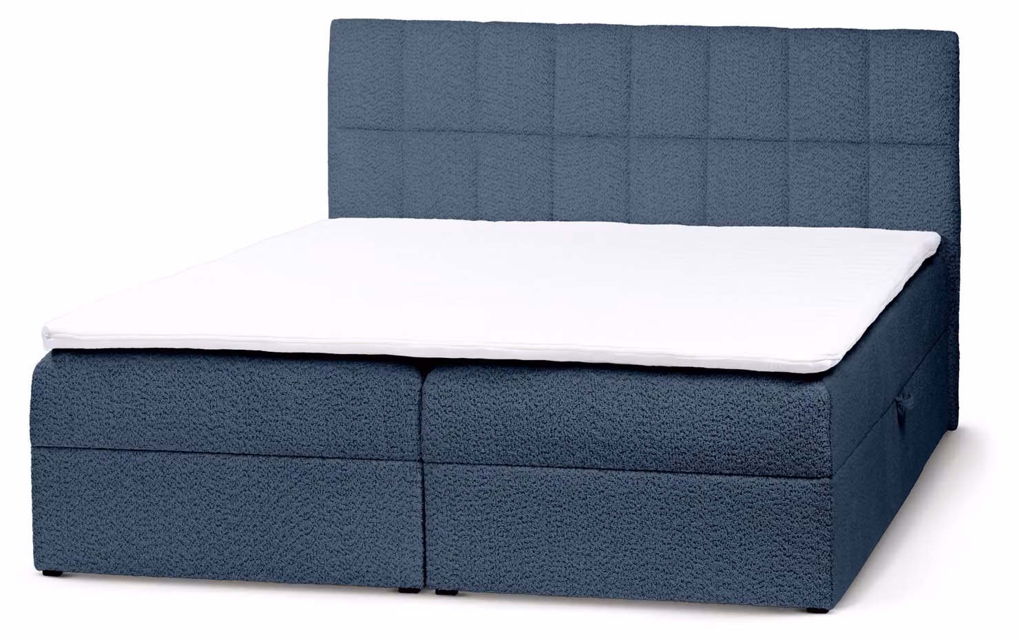 Letto con rete a molle Bazy, colore Cobalto, dimensioni 180 x 200 cm