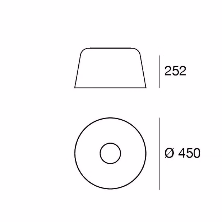 Linea Light Plafoniera a LED Delfi_S, dimmerabile, Bianco / Opale, Soggiorno / Sala da pranzo, Alluminio, Moderno, Plafoniera LED
