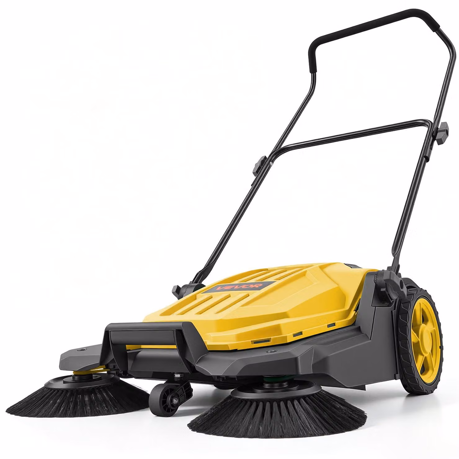 Aspirapolvere industriale, 650 mm, contenitore da 18,9 litri, pieghevole, colore giallo