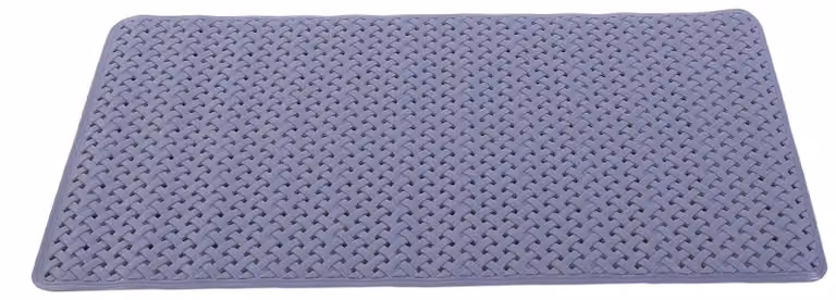 Tappetino antiscivolo per il bagno, color grigio scuro, multifunzionale, con trama spessa, dotato di potenti ventose, ideale per la doccia o il bagno
