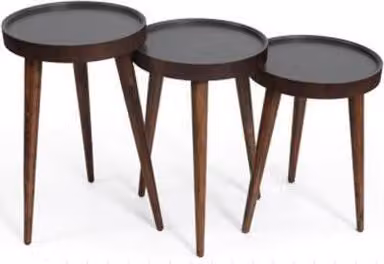 Braun Holz 3x Couchtische Wohnzimmer Komplett Beistelltisch Luxus Tische