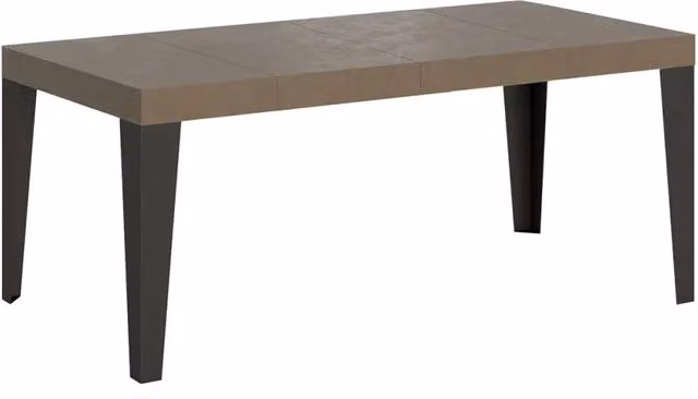Tavolo allungabile Itamoby Flame Premium tortora con gambe antracite L: 120-380 cm, P: 90 cm