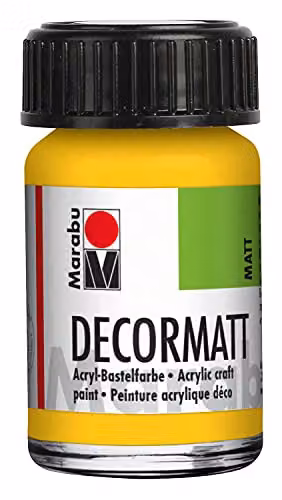 Vernice acrilica Decormatt Acryl 15 ml giallo medio