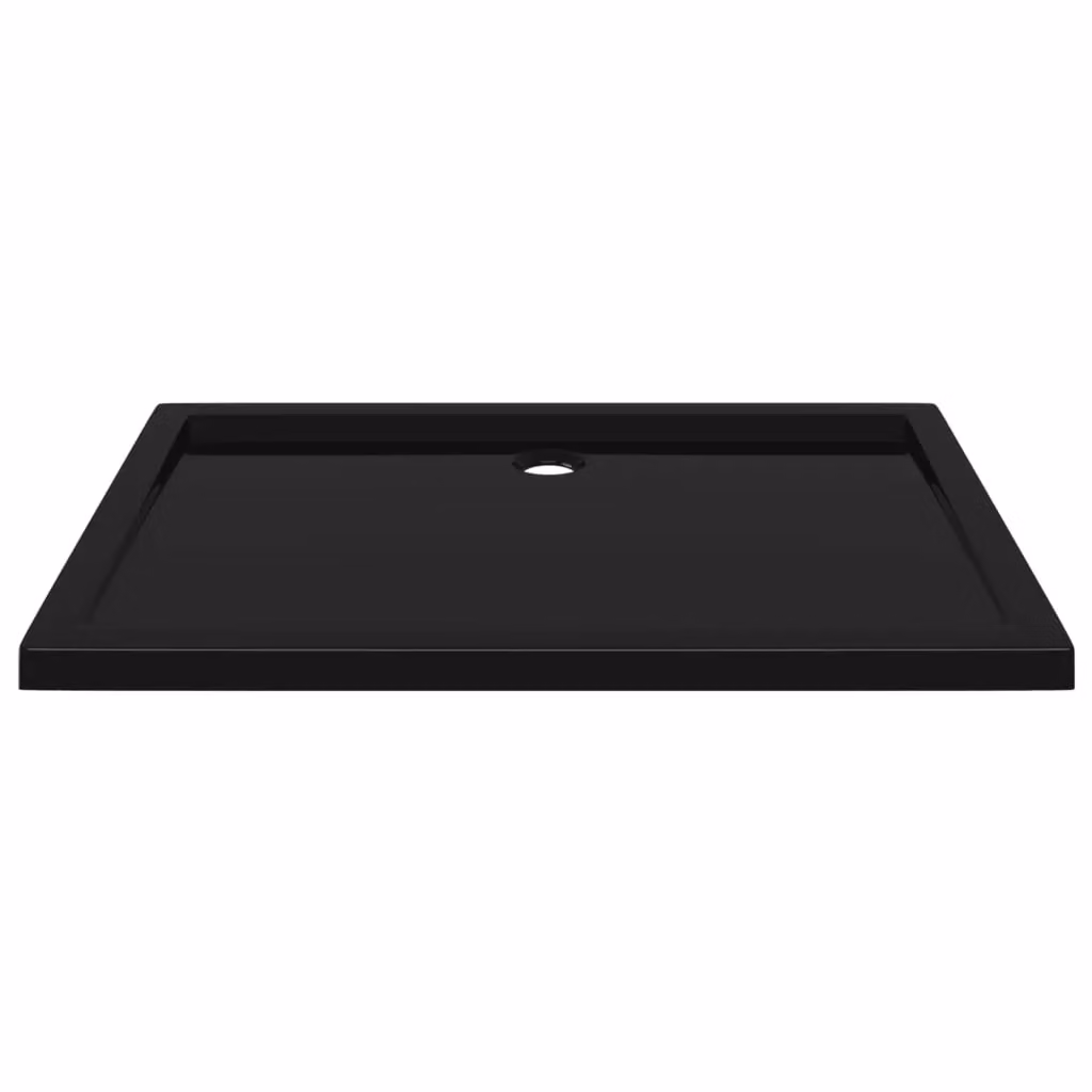 Piatto doccia rettangolare vidaXL in ABS nero L: 110 cm, P: 80 cm – 2