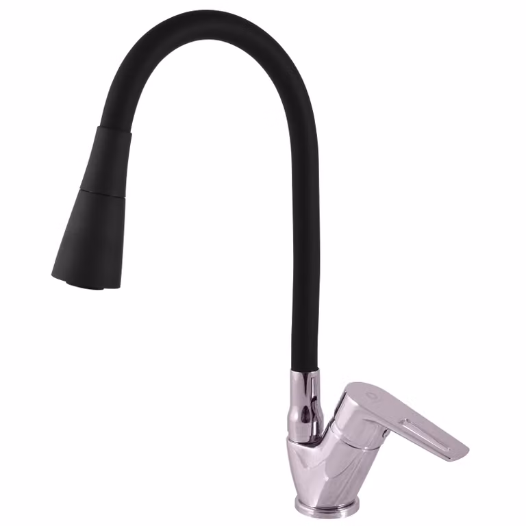 Slezák-RAV Slezák Rav CO206/13 Miscelatore per lavello con braccio flessibile con doccia Colore: cromo, Dimensione: 3/8''