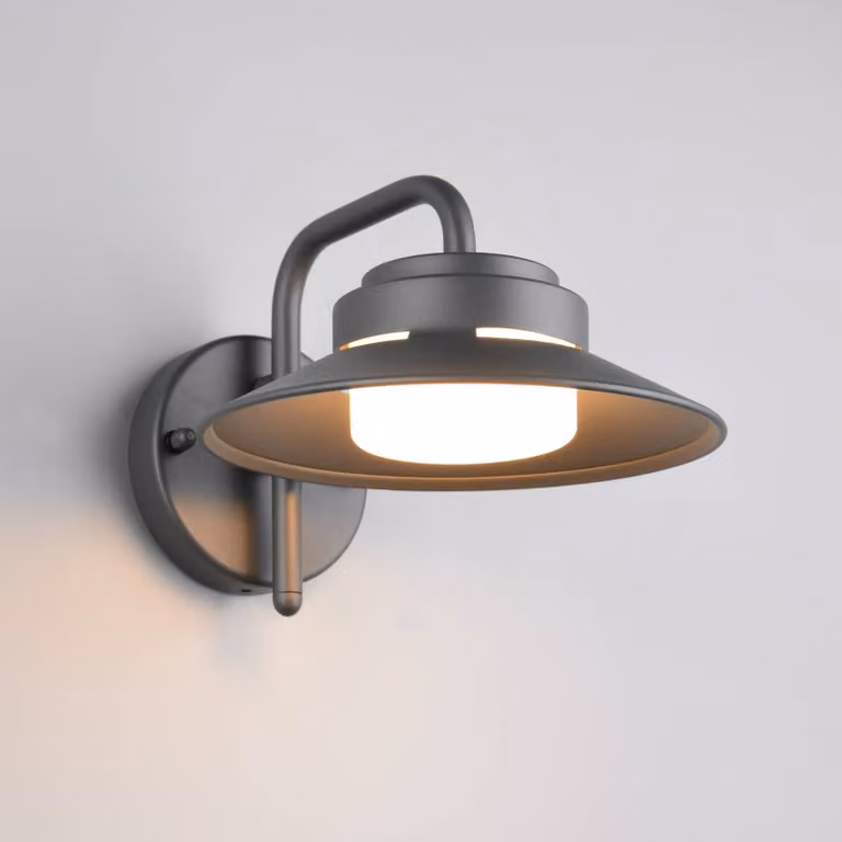 Trio Lighting Applique da esterni Atrato, dimmerabile, Nero, Alluminio, Applique da esterni