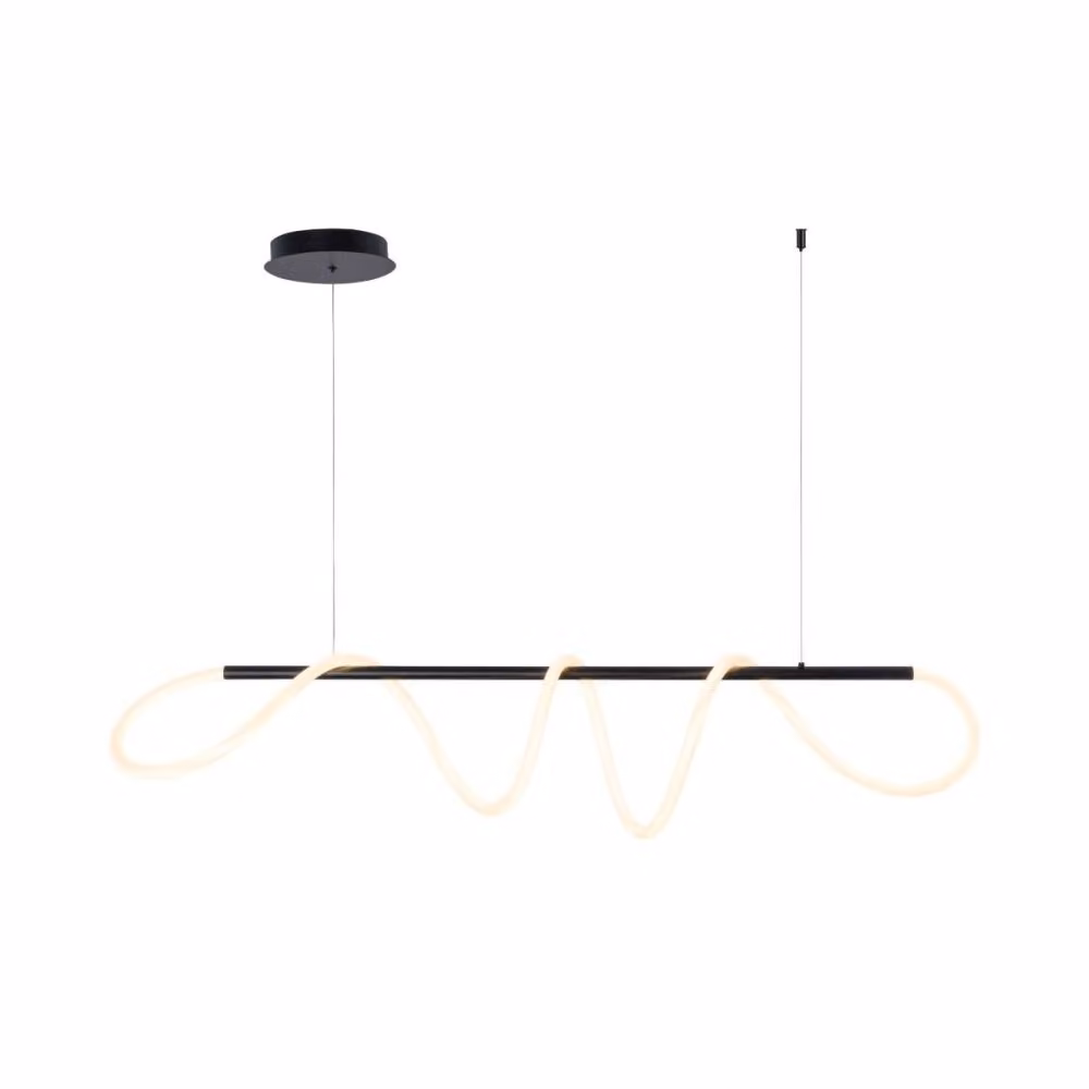 Lampada a sospensione LED 45W BALBO 20006PM-BK, collezione Zuma Line