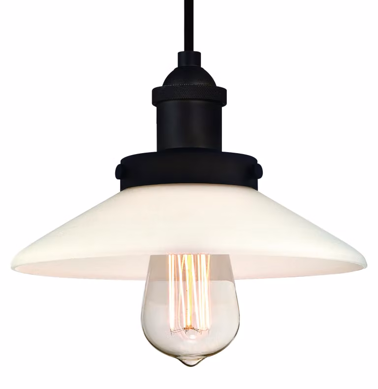 Lampada a sospensione Abigail in bronzo e vetro satinato con 1 sorgente luminosa