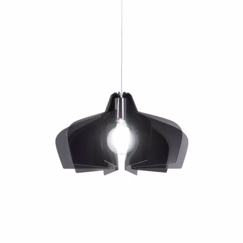 Sospensione Moderna Polilux ® Fumè 1 Luce E27 D50Cm