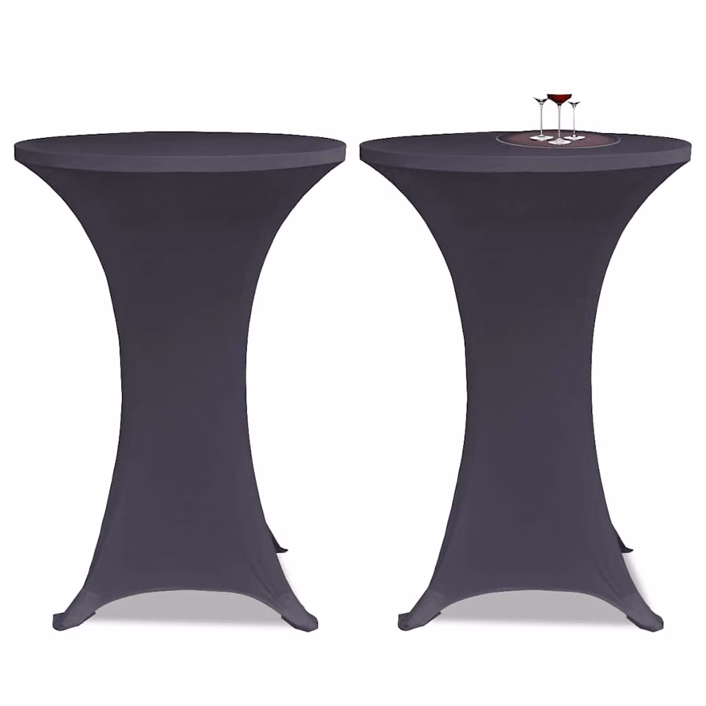 Copertura elastica per tavolo vidaXL, colore antracite, diametro 80 cm