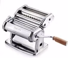 Macchina per pasta manuale Imperia in acciaio color argento con 6 spessori regolabili 150mm