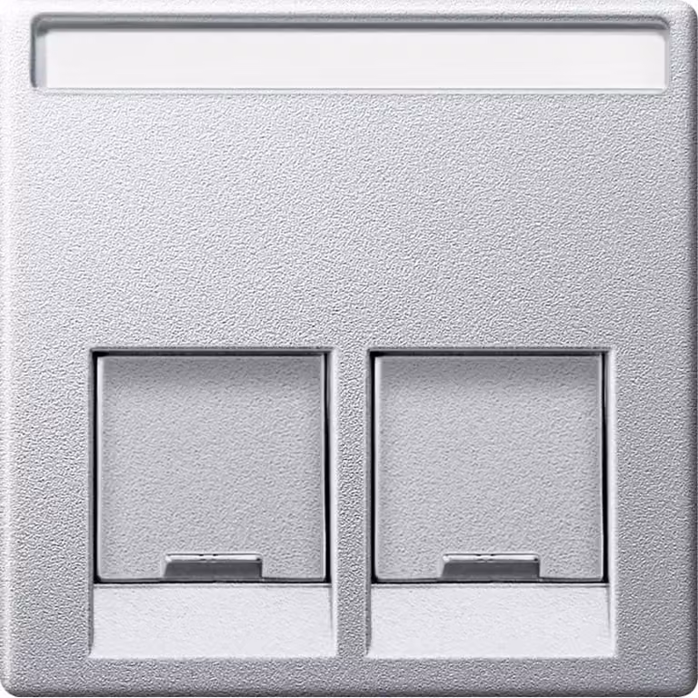 Piastra centrale per connettore Schneider Electric a 2 vie, in alluminio, sistema M
