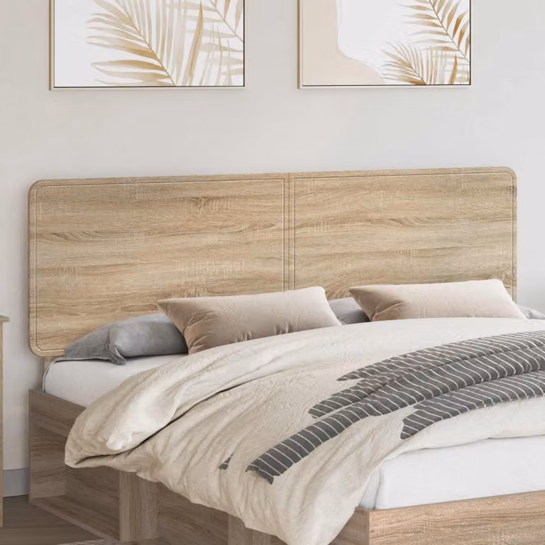 Testiera per letto moderna vidaXL in legno ingegnerizzato color rovere sonoma marrone