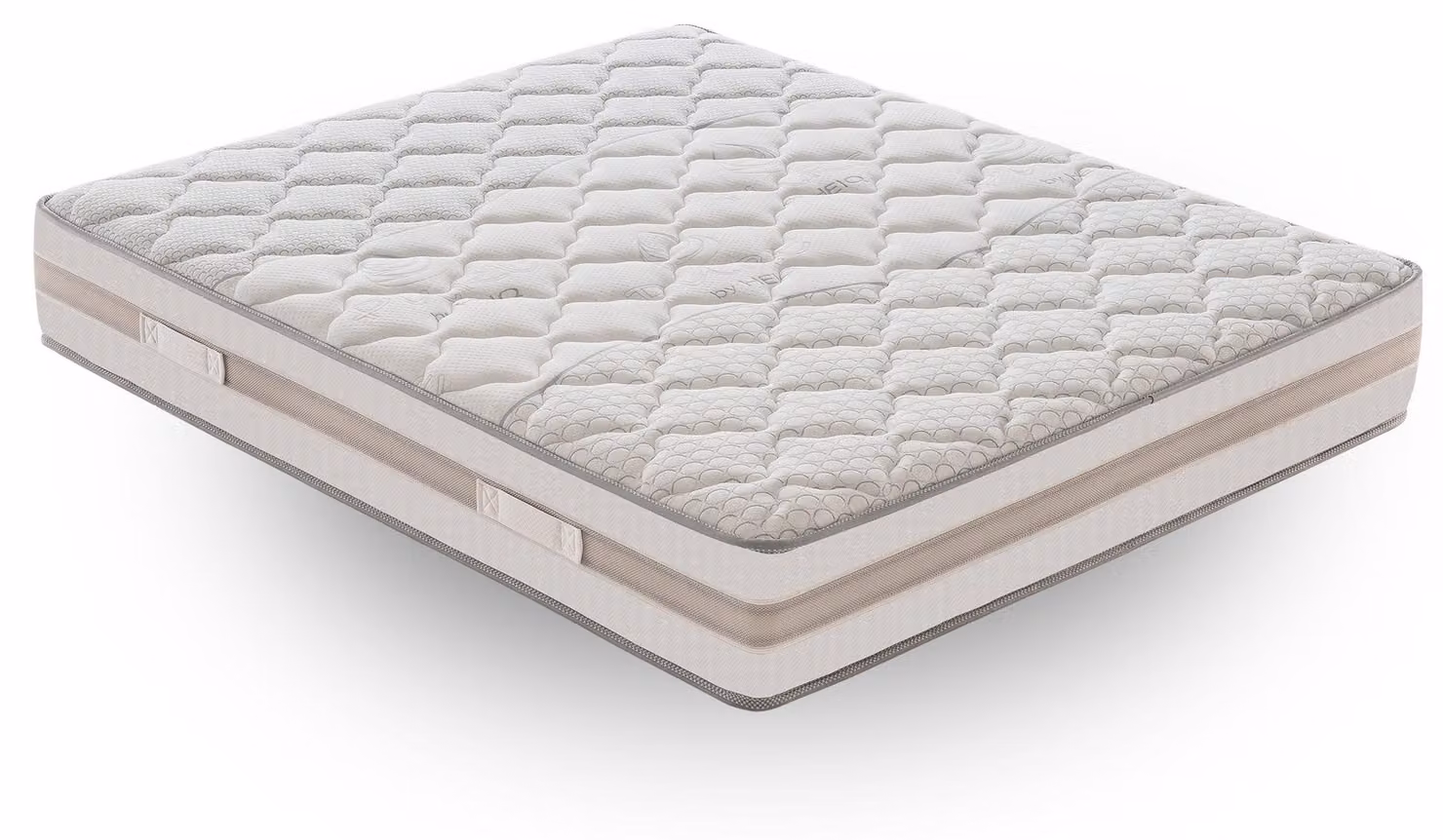 Materasso 135x200 cm, Alto 25 cm, 800 Molle Insacchettate, 9 zone differenziate, Rigidità H2, Memory Foam 5 cm, 100% Italy , Sfoderabile