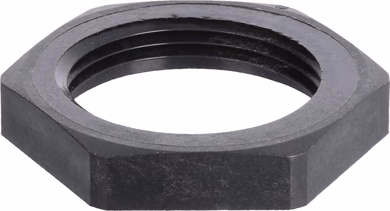 WISKA Controdado M25x1,5 GPA-M25 esagonale in poliammide (PA) colore nero intenso RAL 9005 - 1 pezzo
