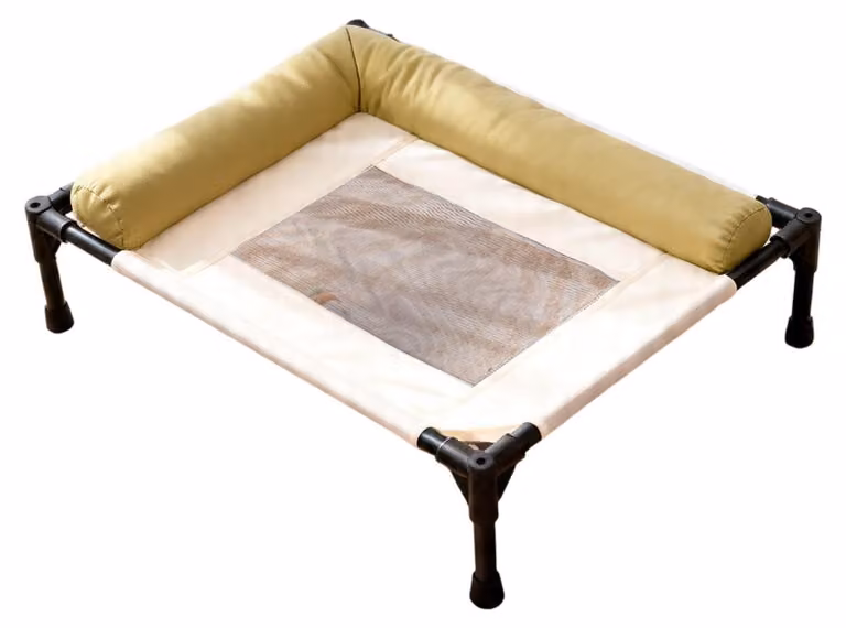 Letto rialzato per cani, con rivestimento removibile e lavabile