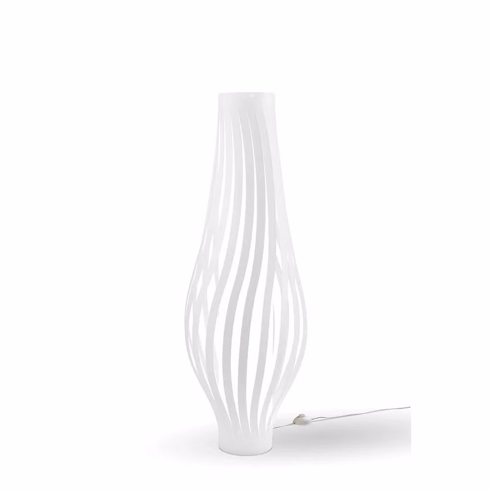 Lampada da terra Totem Dama Helios Linea Zero in polilux bianco Made in Italy – 2