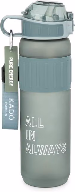 Borraccia Hydrea con scritte motivazionali, grigia, 1 l