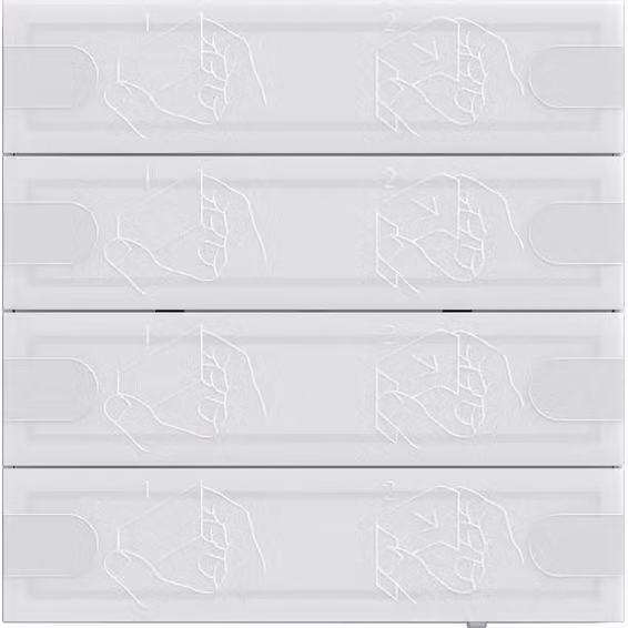 Gira Pulsante da incasso 4.95 24 V 4 poli bianco 5054003