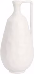 Vaso decorativo a bottiglia in alluminio HISAR Bianco L: 16,5 cm, P: 16 cm, H: 35 cm