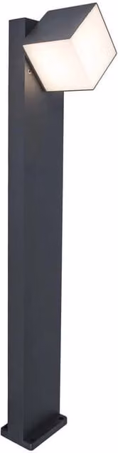 Paletto da esterno LED CUBA Lutec antracite 12W 3000K luce calda
