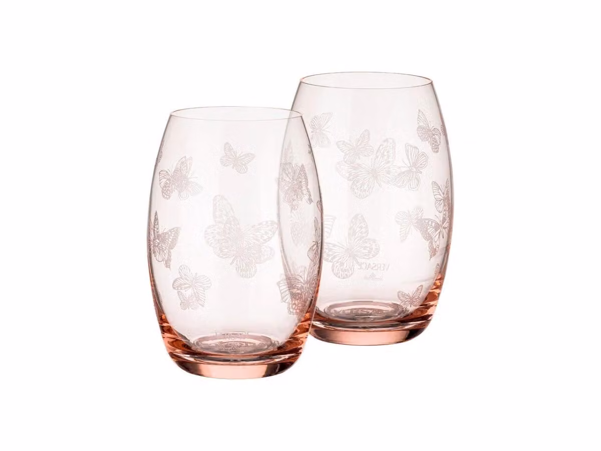 Le Jardin de Versace Bicchiere Long Drink - Set da 2 / Rosa
