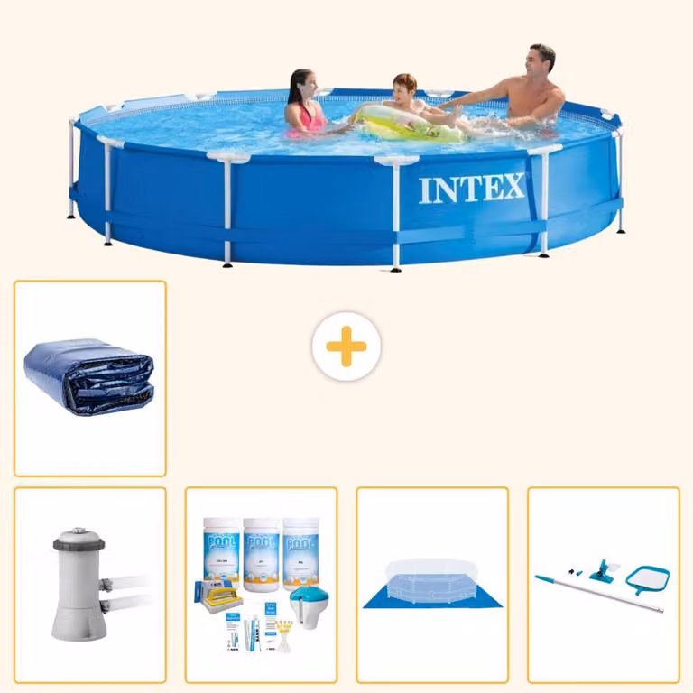 Piscina fuori terra autoportante - 366x76 cm - 6 pezzi - Modello S20481