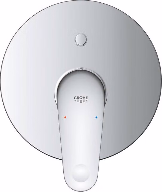Rubinetto per vasca a muro Grohe Swift con getto laminare cristallino, monocomando, argento cromato