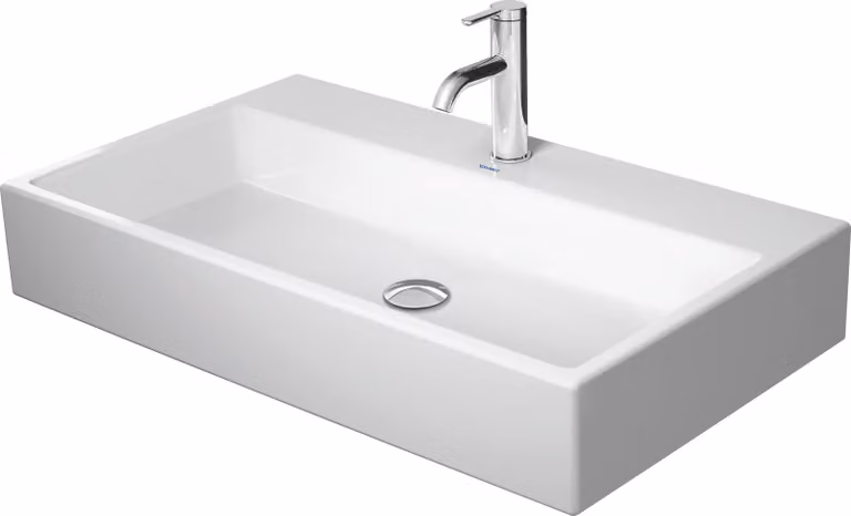 Duravit Vero Air meuble lavabo 80x47cm, sans trop-plein, avec table de robinetterie, 1 trou de robinet, 23508000411, 23508000411