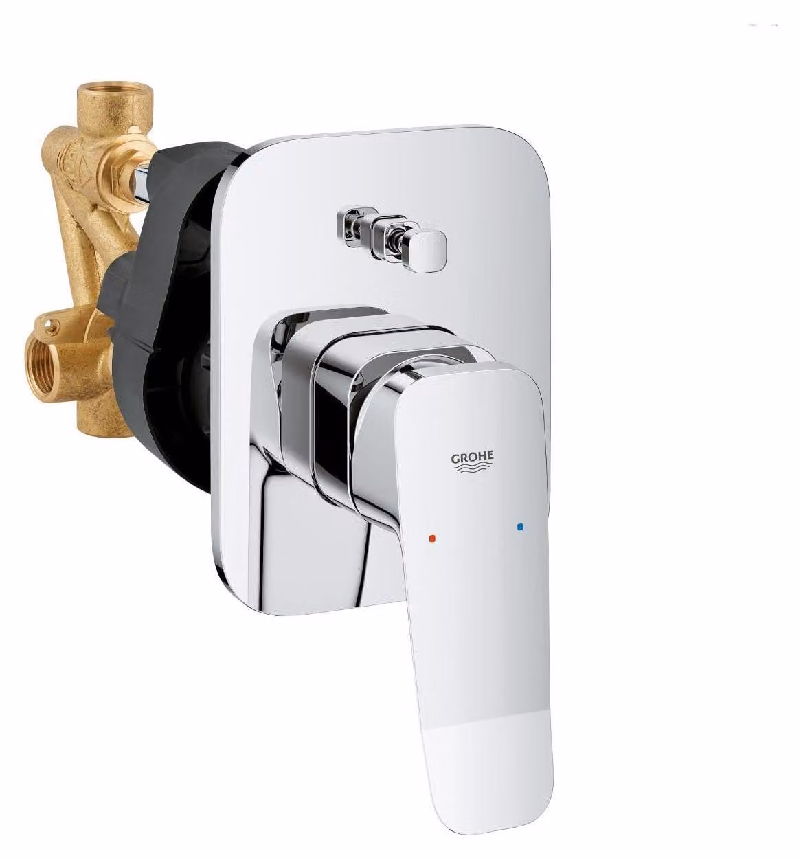 GROHE Dice, miscelatore per vasca da bagno da incasso (rubinetto per vasca da bagno, con controllo automatico)