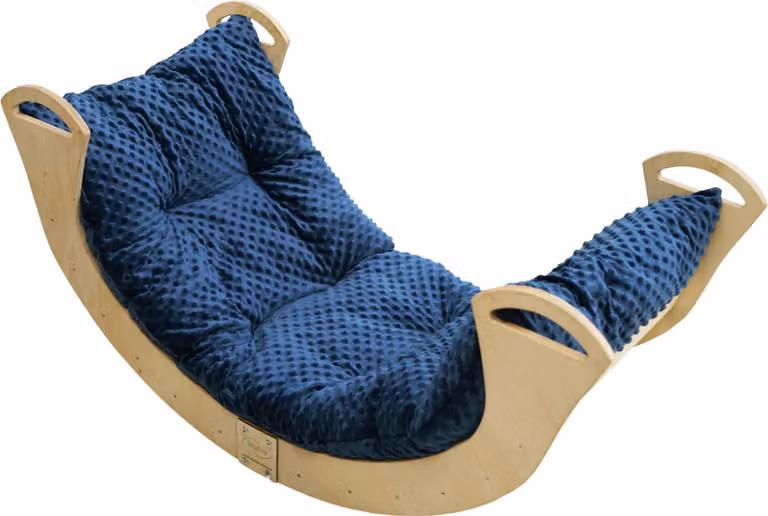 Skyline arco di legno per arrampicata triangolo di arrampicata per bambini arco di legno per bambini Montessori laccato pieghevole, mod.C, 113x51x56cm, Marine