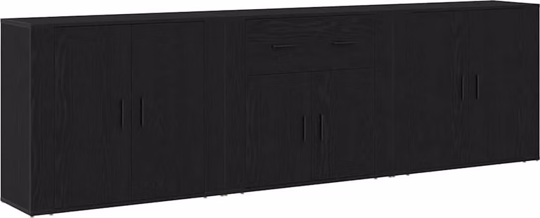 Credenza Rovere Nero 240 x 33 x 70 cm Legno multistrato
