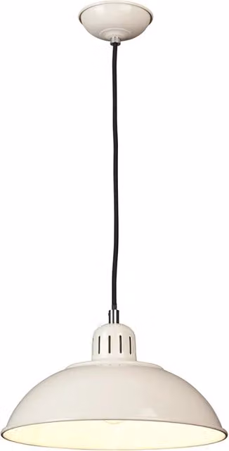 Lampada a sospensione Franklin Elstead beige in metallo con regolazione altezza e dimmerabile, attacco E27 60W, diametro: 30 cm