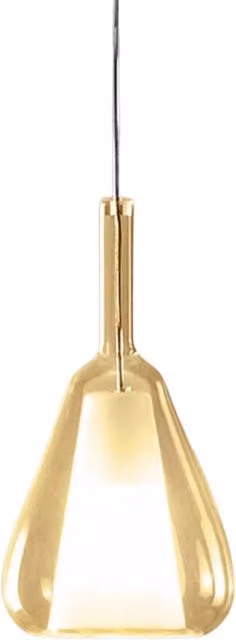 Lampada a Sospensione OFELIA S/11 Ambra Trasparente - Vetro Borosilicato E27, Cavo 3m, Design Elegante e Caldo Gea Luce