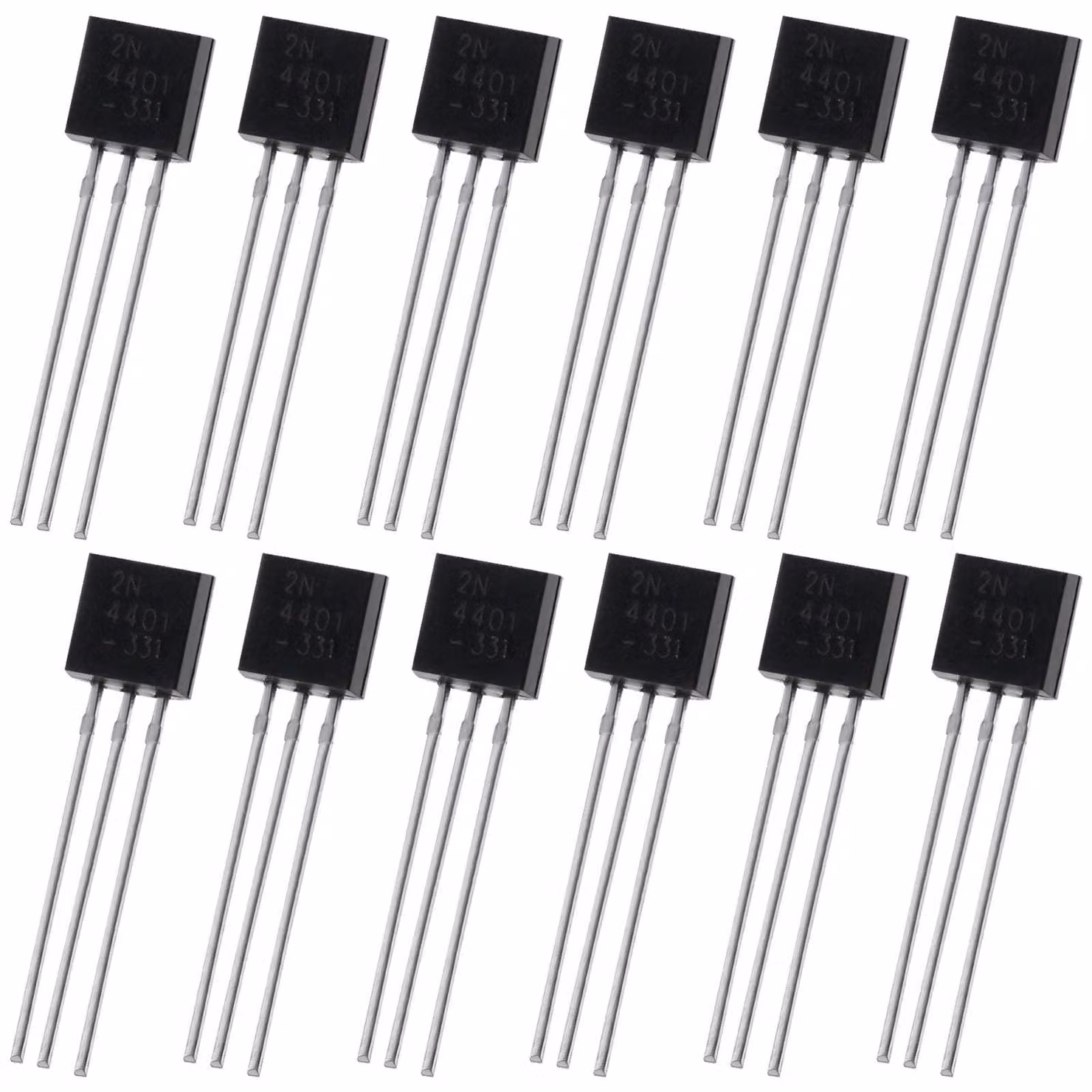 200 transistor NPN 2N4401, 40 V, 0,6 A, con package TO-92