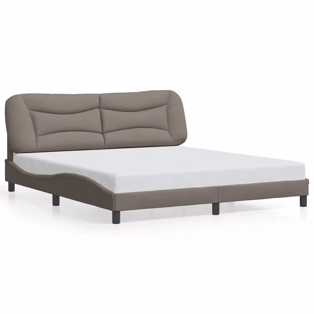 Giroletto senza materasso Hvar vidaXL in tessuto beige L/P/H: 180 x 200 x 185 cm – 2