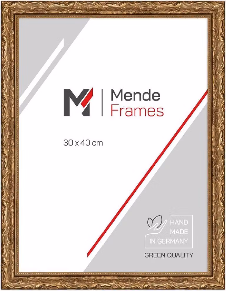 Cornice per foto in stile barocco MendeFrames H530, dorata, 50x60 cm, vetro standard