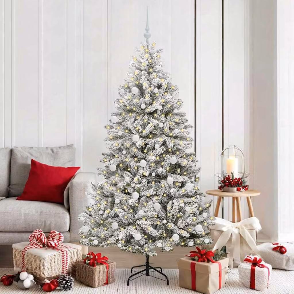 Maison Exclusive - Albero di Natale artificiale, altezza 180 cm, 300 luci, luce bianca calda
