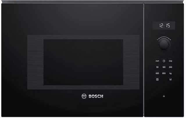 Forno microonde da incasso Bosch con grill, capacità 20 l, potenza 800 W, colore Nero, L: 59,4 cm, H: 38,2 cm, P: 31,7 cm