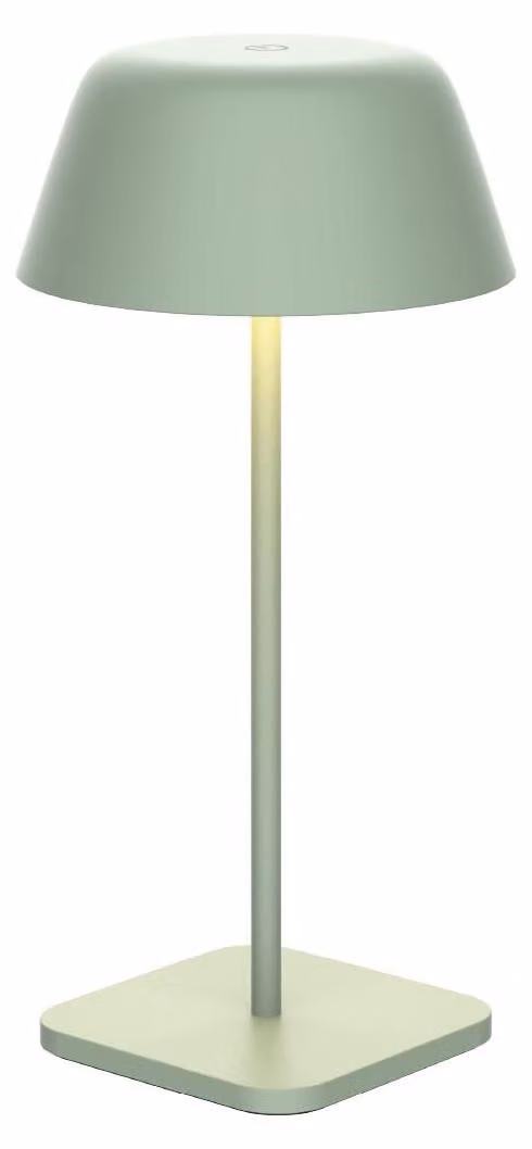 Luxus Europe - Lampada da tavolo Paros, verde - Lampada da tavolo senza fili per interni ed esterni – Ricaricabile