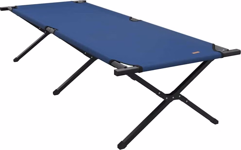 Letto da campeggio pieghevole Blu 210 x 80 x 46 cm